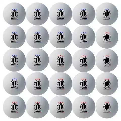 50Pcs TUTTLE Seamed 40+ Ping Pong Balls 3 Stars Durable ABS New Material Professional Table Tennis B