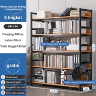 Rak Buku Rak barang Rak Besi Siku Lubang Rak susun 6/5/4 tingkat Rak gudang