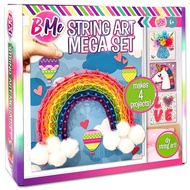 Creative Kids String Art Kit For Kids Age 6+ | 4 Fun Projects In 1 String Art Craft Kit Flower, Hear