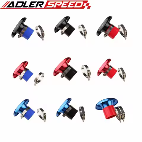 3" 76.2mm / 3.5" 88.9mm / 4" 102mm Ram Cold Air Compressor Intake Inlet Velocity Set Stack Turbo Hor