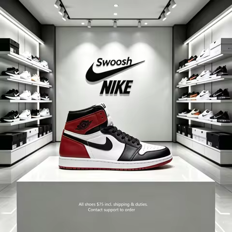 Nike Jordan Air Jordan 1 Retro High OG 'Black Toe' Durable Retro Basketball Shoes Unisex 575441-125