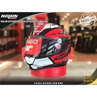 NOLAN HELMET N60.6 DOWNSHIFT 036 BLACK WHITE RED/ INNER VISOR / Full Face Helmet / Motorcycle Helmet