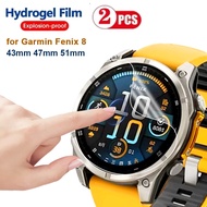 3PCS Screen Protector Anti Scratch Hydrogel Soft Film For Garmin Fenix E 47mm Chronos HD Clear Soft 