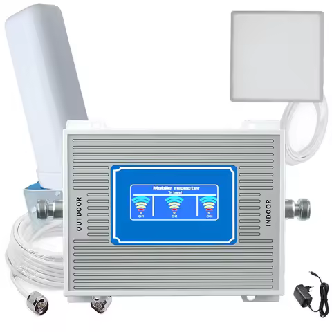 2G 3G 4G 800 900 1800 2100 mhz Cell Phone Booster Band 1 3 8 20 Mobile Signal Amplifier Cellular Rep