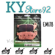 ELIG Sinter EM178 Triumph Street Scrambler Brake Pads . Harley Davidson XL 883 L Low Sportster 04 - 