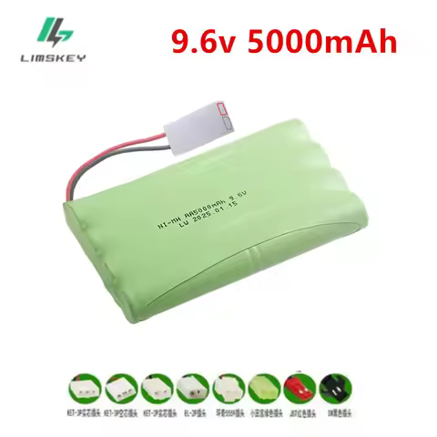 9.6v 5000mah NiMH Battery For Rc toys Car Trucks Tanks Train Robot Boat Gun Tamiya-2P/3P plug Ni-MH