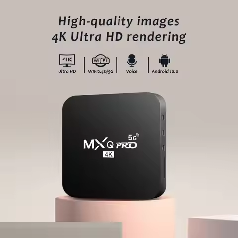 MXQ-PRO 5G TV Box 4K HD Android 10.0 Smart TV Box 2.4/5G Dual-WIFI 3D Video Media Player Home Theate