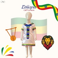 Ethiopian Traditional Costume for Girl | East African Country Clothes | African Continent Costume | 