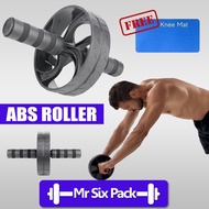 Abs Wheel Exercise Gym Roller Abdominal Core Fitness Muscle Trainer Ab Roller Ab Mat Six Pack Machin