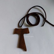 50pcs Small 3.8cm Tau Cross with Lace, (Franciscan Tau Cross) For Religious Devotion and Beliefs