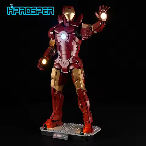 HPROSPER 5V LED Lighting (No Model) for Lego 76344 Super Heroes Marvel Iron Man Mark 3 Collectors' E