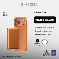 ENERGEA AluPac CCC 10000mAh Ultra Light Aluminium Magsafe Compatible Powerbank 3C - Orange/ Gunmetal