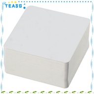 TEASG 100 Pcs Square Cardstock, White Blank Vocabulary Word Card, Message Card DIY Cards Message Car