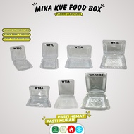 Plastic Mica Cake Plastic Mica Size 5x5x2.5 Cm (Contents 50 Pcs-WT7L)