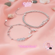 [March 8th Gift] Couple Bracelet "Twined Souls" Titanium Stainless Bracelet for Lover Delyn.Studio-M