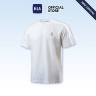 HLA Solid Colour Bear Embroidery  Short Sleeve T-Shirt Men - HNTBJ2J646HPT