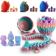 DND Dice Set (7 Pieces) and 3D Printed Dragon Egg,Fidget Toys,Surprise Dragon Egg and Polyhedral Dic