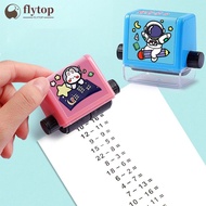 FLYTOP Math Stamp Roller Addition Subtraction Multiplication Division Practice Mathematical Operatio