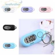 MALCOLM Digital Electronic Clock Keychain, Table Time Display Portable Electronic Watch Keyring, Study Pocket Watch Oval Watch Key Display ABS Mini LED Digital Clock Quiet Test