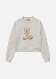 韓國 Marithe Francois Girbaud NEW 🆕 Doodle Bear 🐻 W DOODLE BEAR CROP SWEATSHIRT 短版 衛衣