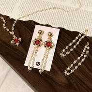 Matilda Cubic Pearl Two Way Earring / korea korean fashion accessories jewelry item 925 silver gold 