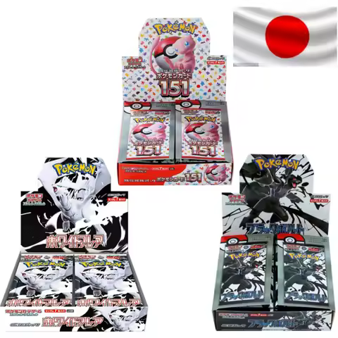 140pcs/Box Anime Pokemon Japan Version TCG Sv11W Black Flare Classics Expansion Booster Box Pokemon 