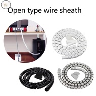 WF 2m 8/10/28mm Flexible Spiral Cable Organizer Storage Pipe Cord Protector Management Cable Winder 