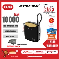 Pineng PN830PD Smallest Powerbank (10000mAh) 22.5WFAST CHARGING, Built-in CABLE