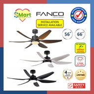 Fanco Heli 6 Blades DC Motor Ceiling Fan with 3 Tone LED Light &amp; Remote Control