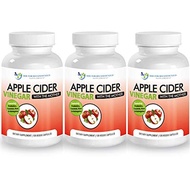 Apple Cider Vinegar Capsules - 100% Organic Apple Cider Vinegar Pills 1500 mg - Natural Digestion・ I