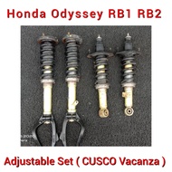 Honda Odyssey RB1 RB2 CUSCO Vacanza Front &amp; Rear Adjustable With Spring Set ( CUSCO ) / Shock Absorber / Suspension