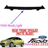 Ford Fiesta Sedan 2003-2015 Rear Trunk Sedan Spoiler (Matte Black)