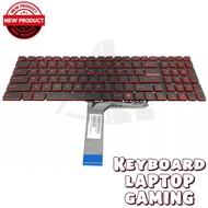 Keyboard MSI GF75 Thin 10SDR Keyboard BACKLIGHT RED NEW BERGARANSI
