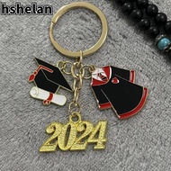 HSHELAN Metal Keychain, Gown Cap Doctoral Hat Graduation Cap Keychain, 2024 Graduation Season 2024 Graduation Ceremony Commemorative Commemorate Key Holder Graduation Season