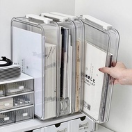 A4 File Storage Box Organizer Transparent Plastic Box
