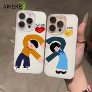 Simple Couple Boy Girl Phone Case For iQOO 13 12 11 11S 7 Neo 10R Neo10 Neo9 Neo8 Pro Neo7 Neo6 Neo5