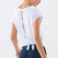 Yoga Shirt Women Fitness Top Wide Sports Shirt Quick-Drying Back Yoga Shirt