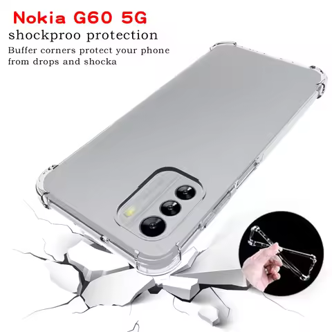 For Nokia G60 5G Case Air Cushion Shockproof Airbag Silicone Soft TPU Back Cover Matte Phone Case fo