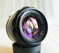 【悠悠山河】*近新收藏級* 鏡片通透完美 Nikon Nikkor-S.C 50mm F1.4 水晶光學玻璃大光圈人像鏡