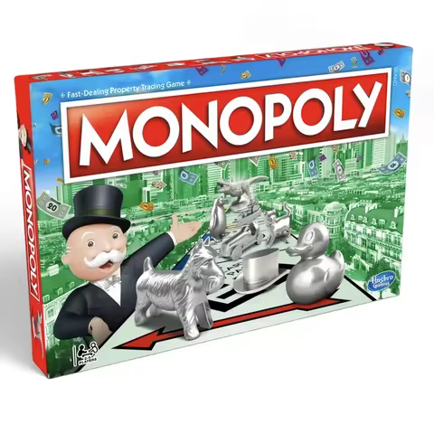 Hasbro Monopoly Classic Real Estate Tycoon Board Game Monopoly Strong Chess Family Party Interactive