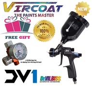 DeVilbiss Basecoat Paint/Clear coat Spray Gun DV1 with DV1-B PLUS