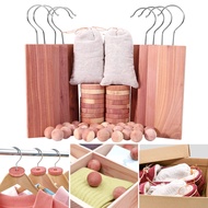 TSqy_ 1 Set Cedar Block Ball Wavy Hook Natural Aromatic Closets Drawer Clothes Storage Ceder Wood Ch