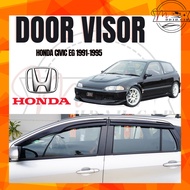 Honda Civic 1991-1995 EG SR4 Door Visor Air Press Window Mugen Style Acrylic Wind Deflector  (4PCS/SET)
