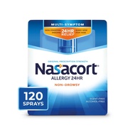 24HR Allergy Nasal Spray for Adults, Non-drowsy & Alcohol Free, 120 Sprays, 0.57 fl. oz. Nasacort 24