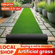 (1m to 4m) Artificial grass mat outdoor artificial turf plastic lawn harmless and safe garden decora