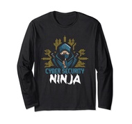 Cyber Security Ninja - Computer Programmer White Hat Hacker Long Sleeve T-Shirt