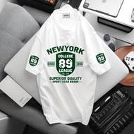 Kaos Distro Streetwear New York College 89 League Tshirt Cotton 20s Regular Fit Unisex Fashion Casua