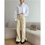 KEMEJA WOMEN'S CROP SHIRT - CROP OUTFIT SHIRT 360