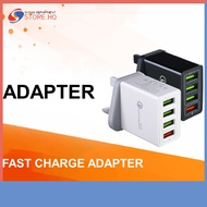 3 Ports / 4 Ports QC 3.0 Quick Fast Charge Adapter 30w UK Plug Mobile Universal Power Charger USB Po