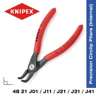 KNIPEX Precision Circlip Pliers Bent 90° For Internal Circlips 48 21 J01 / 48 21 J11 / 48 21 J21 / 4